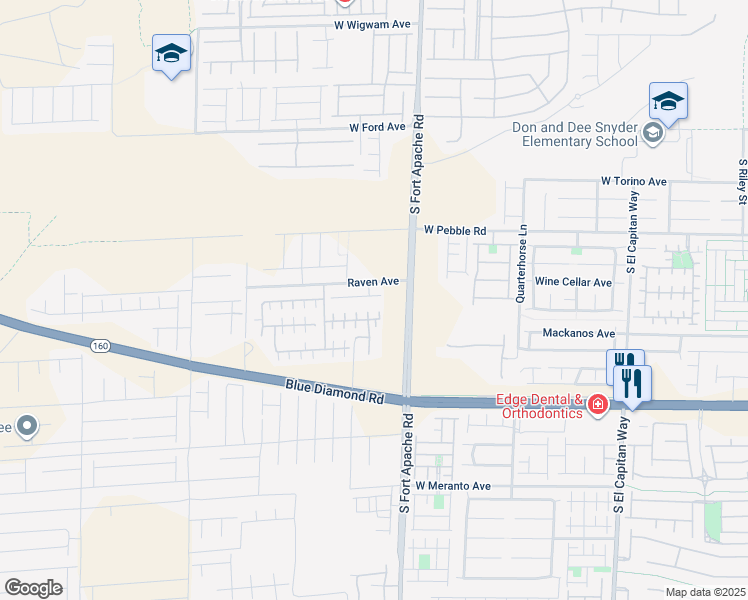 map of restaurants, bars, coffee shops, grocery stores, and more near 9465 Ashlee Ridge Avenue in Las Vegas