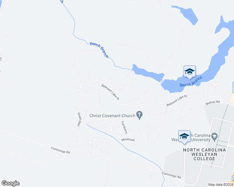 map of restaurants, bars, coffee shops, grocery stores, and more near 21 Aberdeen in Rocky Mount
