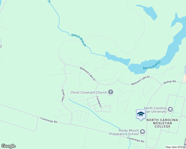 map of restaurants, bars, coffee shops, grocery stores, and more near 21 Aberdeen in Rocky Mount