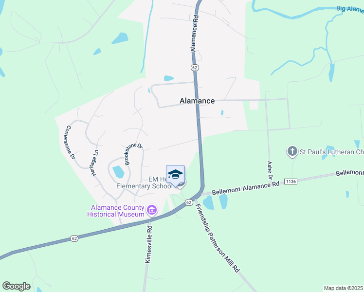 map of restaurants, bars, coffee shops, grocery stores, and more near 2932 Elder Lane in Burlington