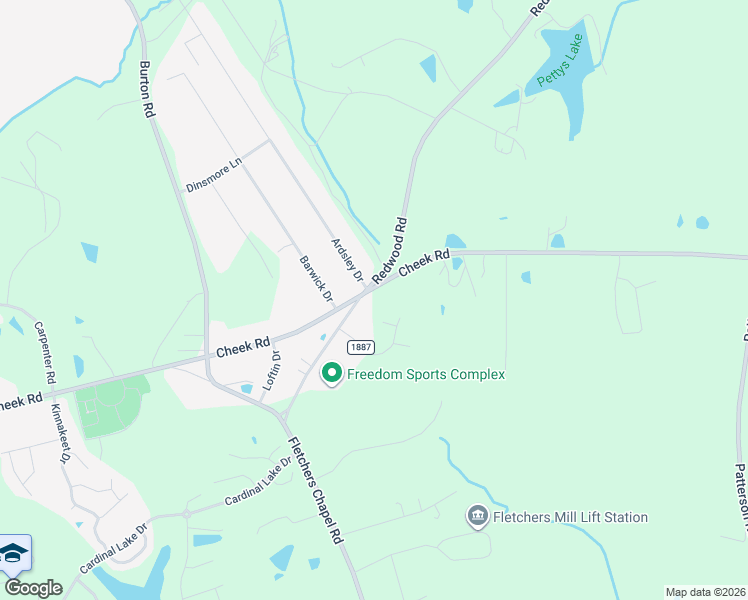 map of restaurants, bars, coffee shops, grocery stores, and more near 4300 Cheek Road in Durham