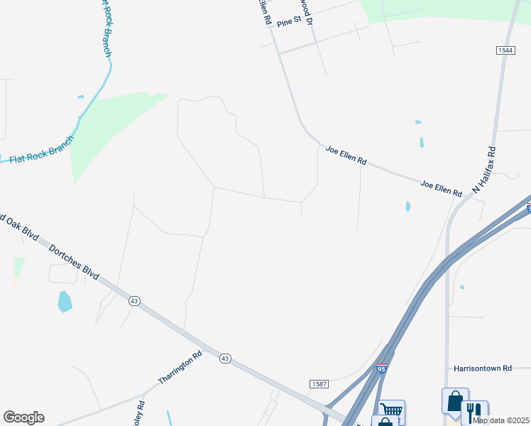 map of restaurants, bars, coffee shops, grocery stores, and more near Dortches Boulevard in WESLEYAN COL