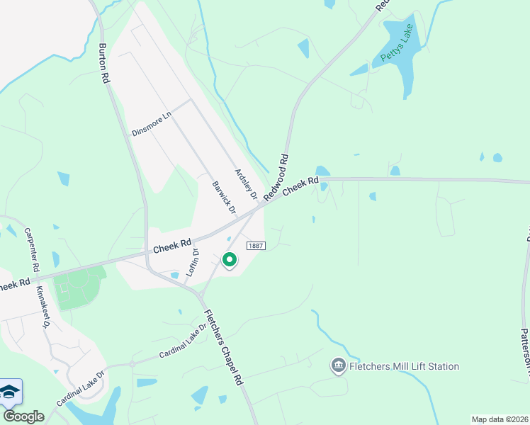 map of restaurants, bars, coffee shops, grocery stores, and more near 4300 Cheek Road in Durham