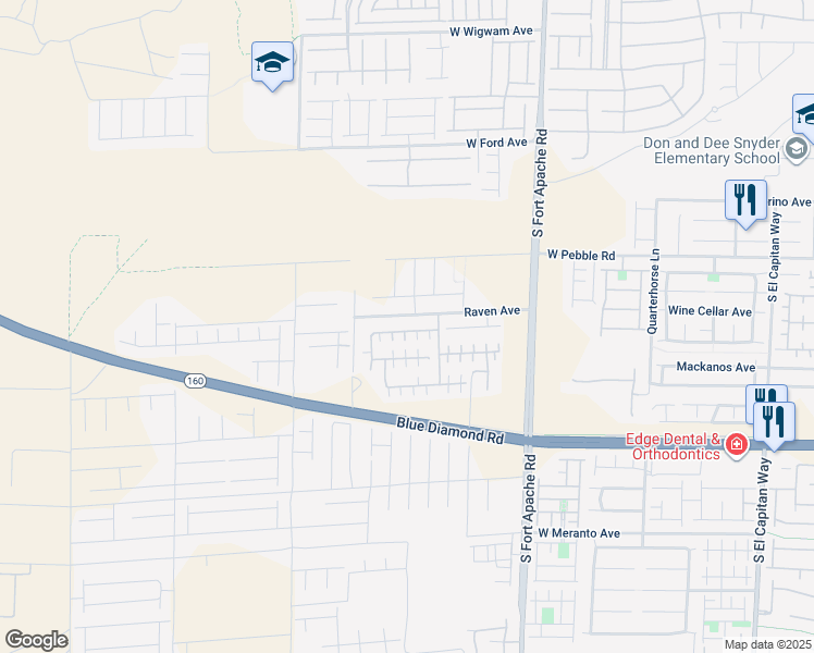 map of restaurants, bars, coffee shops, grocery stores, and more near 9598 Greensburg Avenue in Las Vegas