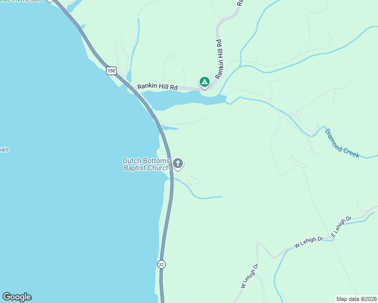 map of restaurants, bars, coffee shops, grocery stores, and more near 1054-1098 Tennessee 32 in Newport