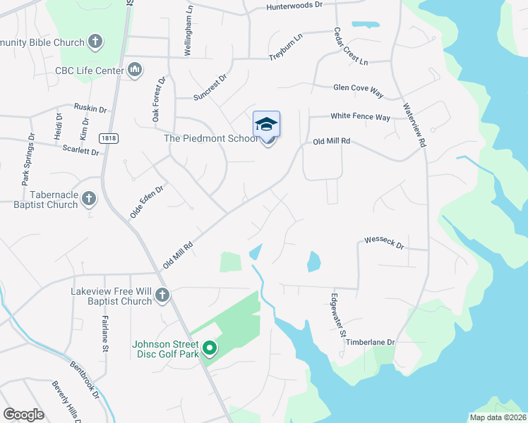map of restaurants, bars, coffee shops, grocery stores, and more near 1836 Morgans Mill Way in High Point