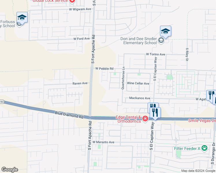 map of restaurants, bars, coffee shops, grocery stores, and more near 9033 Quintessa Cove Street in Las Vegas