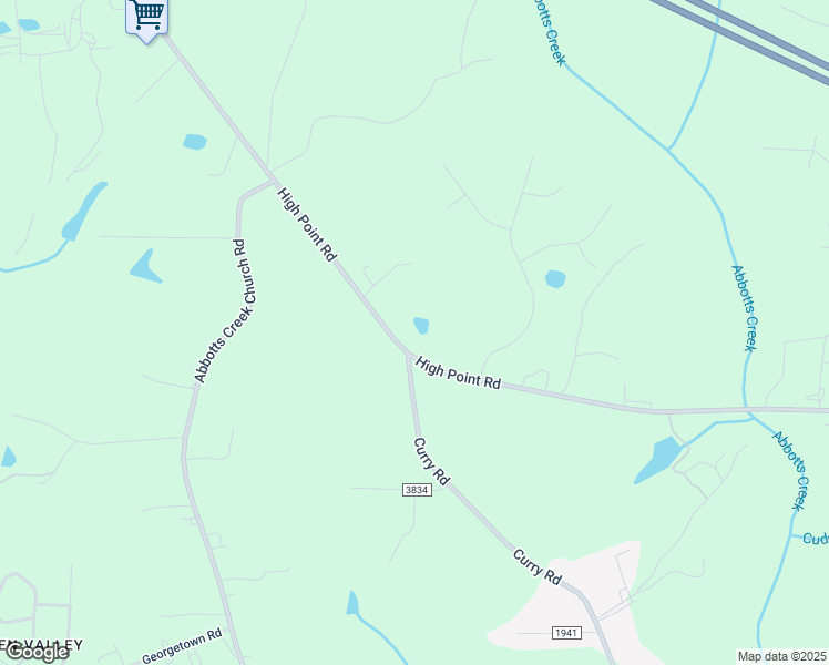 map of restaurants, bars, coffee shops, grocery stores, and more near 4799 High Point Road in Kernersville