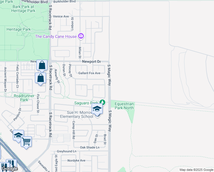 map of restaurants, bars, coffee shops, grocery stores, and more near 572 Decidedly Street in Henderson