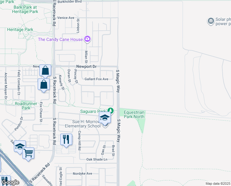 map of restaurants, bars, coffee shops, grocery stores, and more near 572 Decidedly Street in Henderson