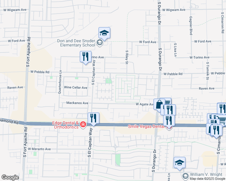 map of restaurants, bars, coffee shops, grocery stores, and more near 9018 Salvatore Street in Las Vegas