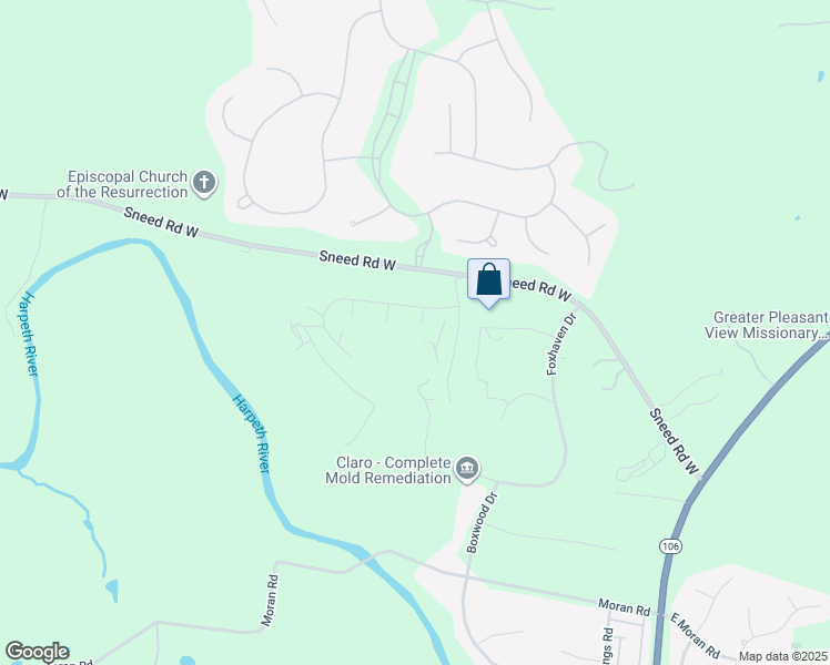 map of restaurants, bars, coffee shops, grocery stores, and more near 305 Plumleaf Court in Franklin
