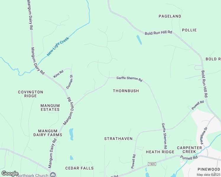 map of restaurants, bars, coffee shops, grocery stores, and more near 13213 Garffe Sherron Road in Wake Forest