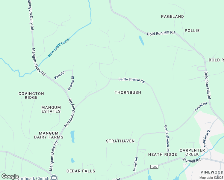 map of restaurants, bars, coffee shops, grocery stores, and more near 13213 Garffe Sherron Road in Wake Forest