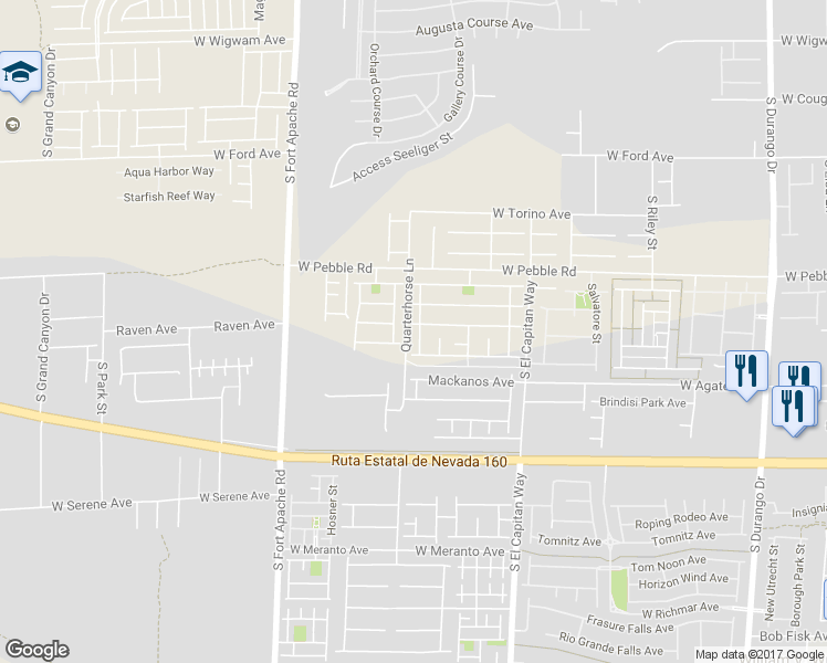 map of restaurants, bars, coffee shops, grocery stores, and more near 9053 Semillon Street in Las Vegas