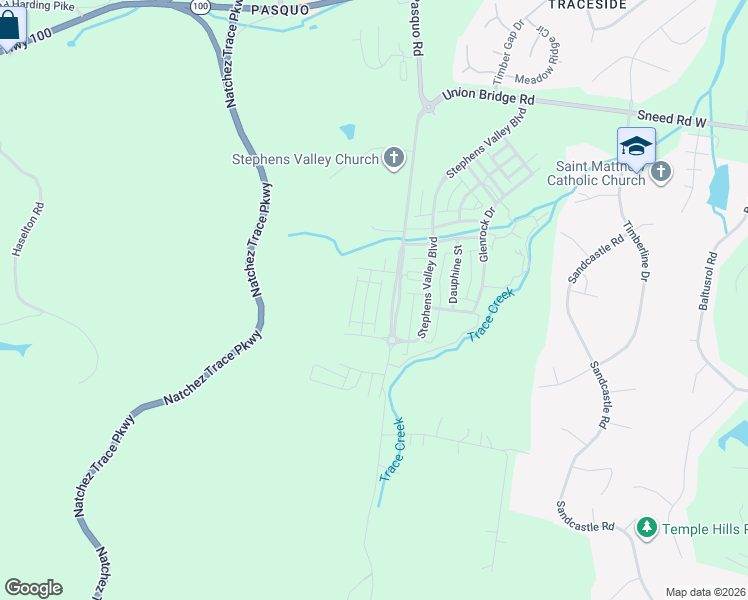 map of restaurants, bars, coffee shops, grocery stores, and more near 1228 Luckett Rd in Nashville