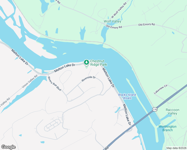 map of restaurants, bars, coffee shops, grocery stores, and more near 11 Radcliff Terrace in Oak Ridge