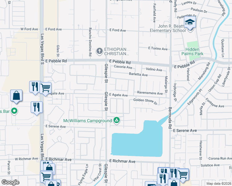 map of restaurants, bars, coffee shops, grocery stores, and more near 9124 Briarthorne Street in Las Vegas