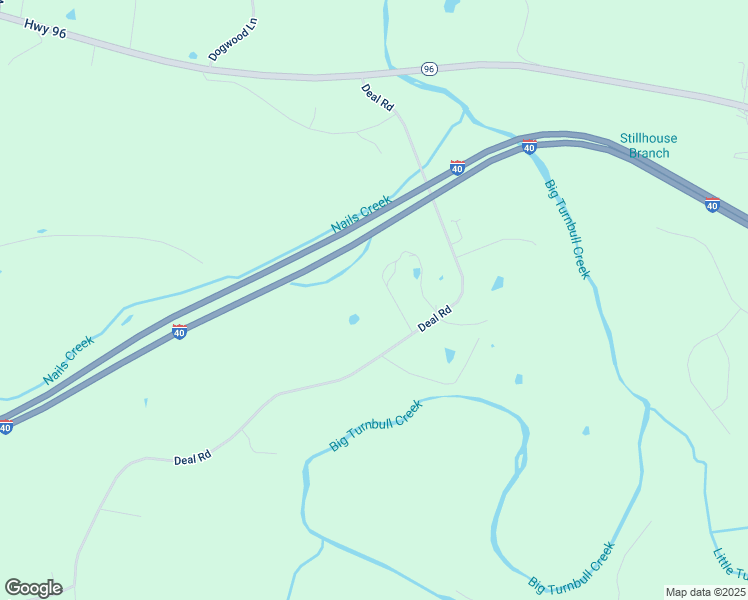map of restaurants, bars, coffee shops, grocery stores, and more near 1306 Deal Road in Burns