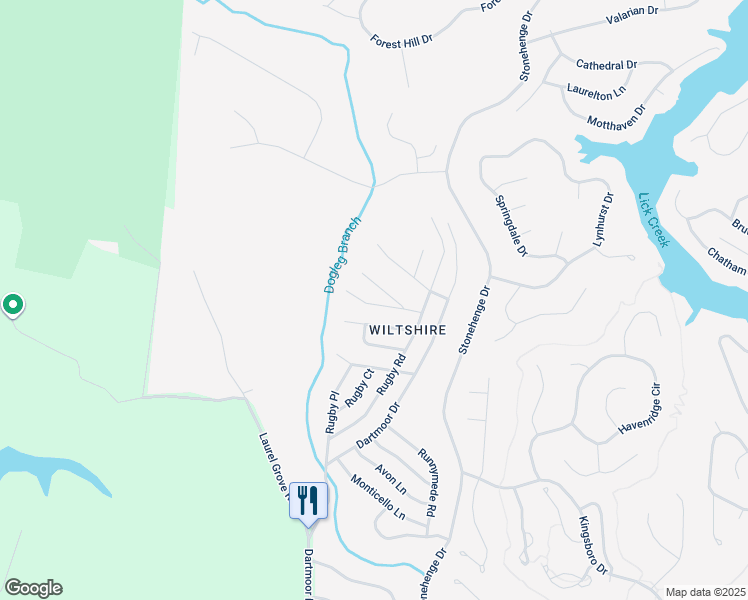 map of restaurants, bars, coffee shops, grocery stores, and more near 20 Grouse Court in Crossville