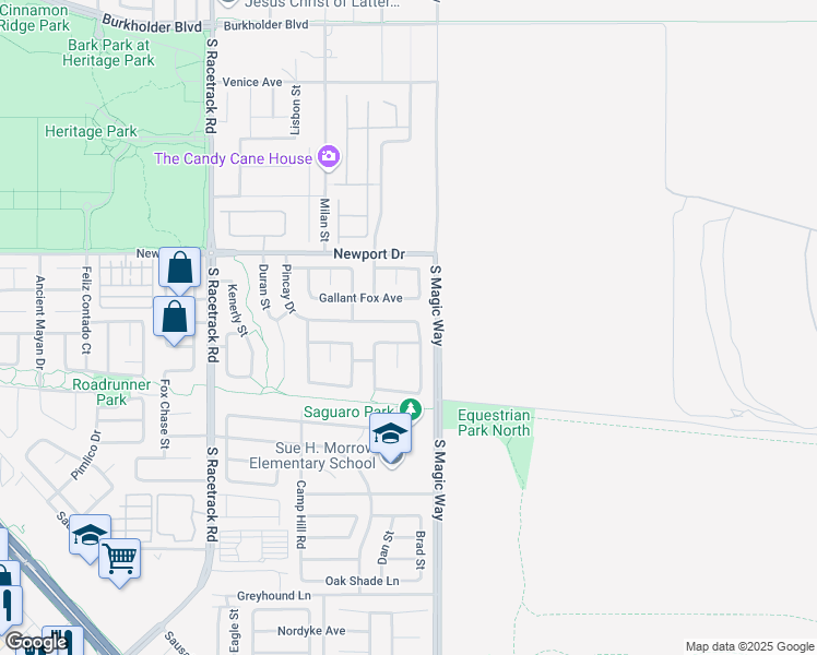 map of restaurants, bars, coffee shops, grocery stores, and more near 1173 Pincay Drive in Henderson