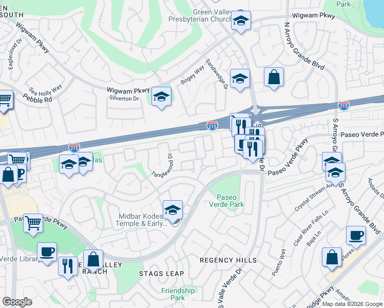 map of restaurants, bars, coffee shops, grocery stores, and more near in Henderson