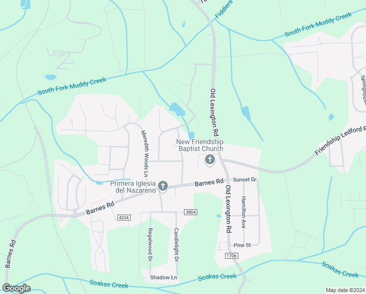 map of restaurants, bars, coffee shops, grocery stores, and more near 4159 Field Crossing Drive in Winston-Salem