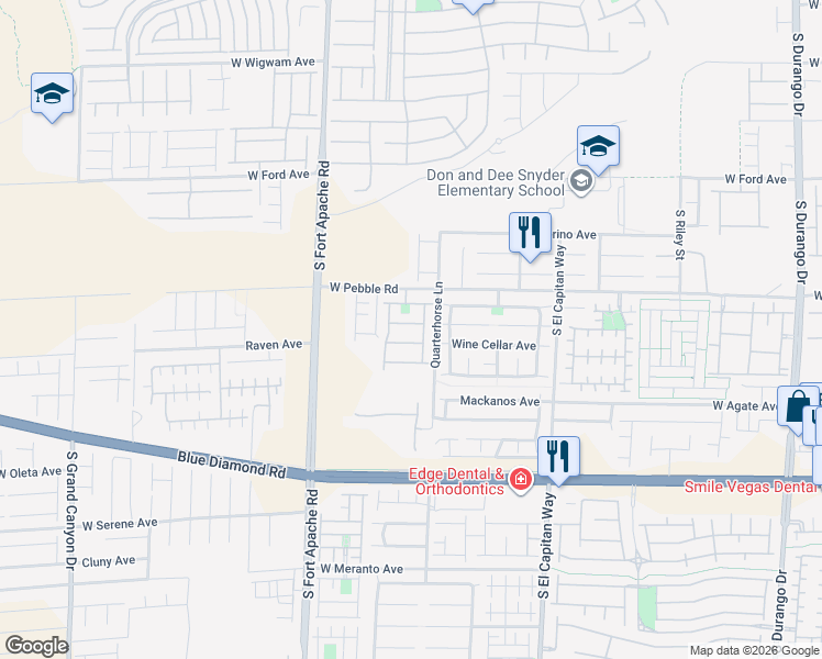 map of restaurants, bars, coffee shops, grocery stores, and more near 9266 Sterling Hill Avenue in Las Vegas