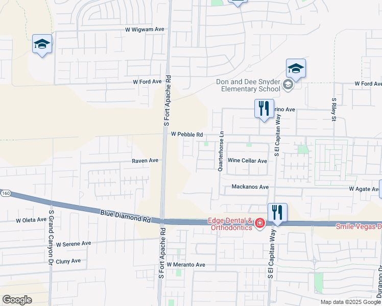 map of restaurants, bars, coffee shops, grocery stores, and more near 9310 Winebrook Avenue in Las Vegas