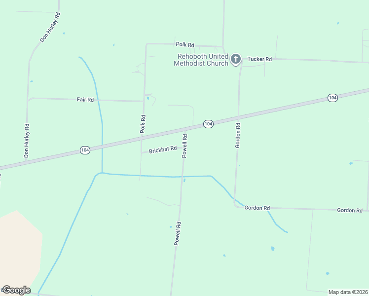 map of restaurants, bars, coffee shops, grocery stores, and more near 100 Powell Road in Dyersburg