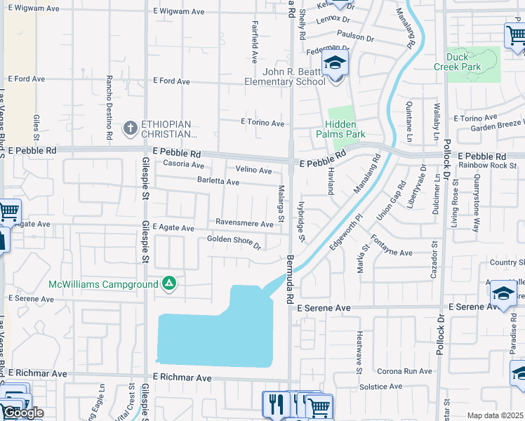 map of restaurants, bars, coffee shops, grocery stores, and more near 9055 Danesbury Court in Las Vegas