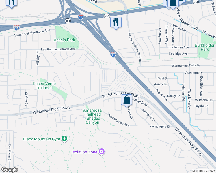 map of restaurants, bars, coffee shops, grocery stores, and more near 491 Eagle Egg Street in Henderson