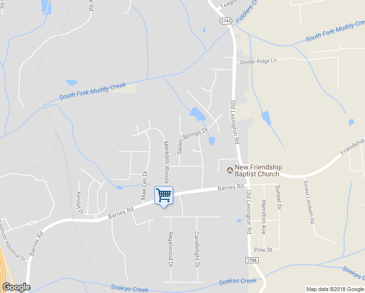 map of restaurants, bars, coffee shops, grocery stores, and more near 448 Salem Springs Drive in Winston-Salem