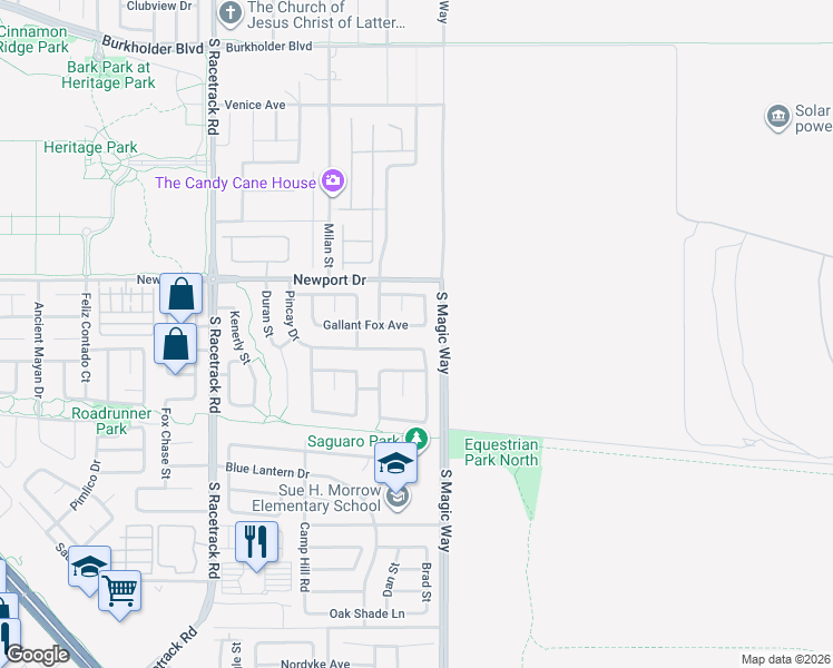map of restaurants, bars, coffee shops, grocery stores, and more near 1177 Gallant Fox Ave in Henderson