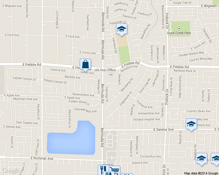 map of restaurants, bars, coffee shops, grocery stores, and more near 422 Kirkstone Way in Las Vegas