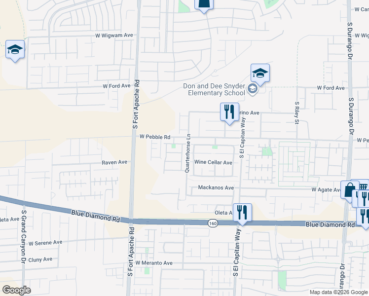 map of restaurants, bars, coffee shops, grocery stores, and more near 8938 Rutherford Grove Street in Las Vegas