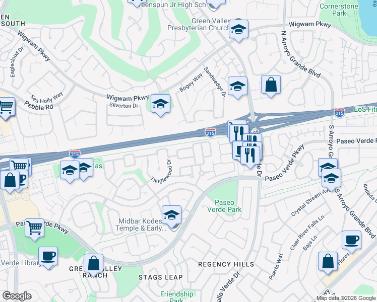 map of restaurants, bars, coffee shops, grocery stores, and more near in Henderson