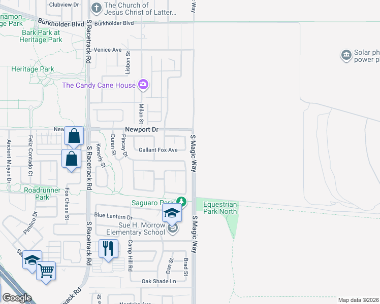 map of restaurants, bars, coffee shops, grocery stores, and more near 532 Faultless St in Henderson