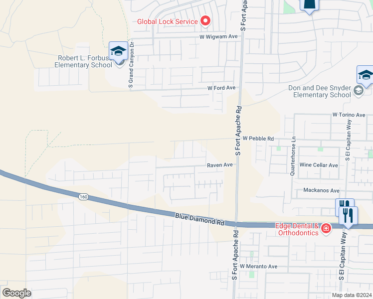 map of restaurants, bars, coffee shops, grocery stores, and more near 8934 Cypress Fog Court in Las Vegas