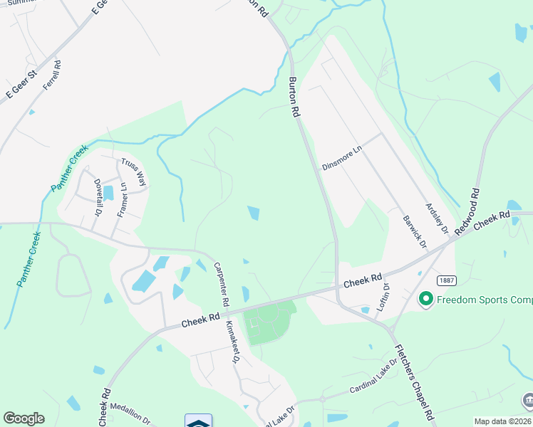 map of restaurants, bars, coffee shops, grocery stores, and more near 2573 Burton Road in Durham