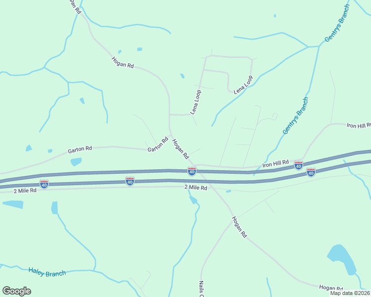 map of restaurants, bars, coffee shops, grocery stores, and more near 1521 Hogan Road in Burns
