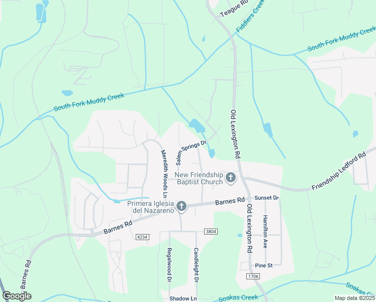 map of restaurants, bars, coffee shops, grocery stores, and more near 514 Salem Springs Drive in Winston-Salem