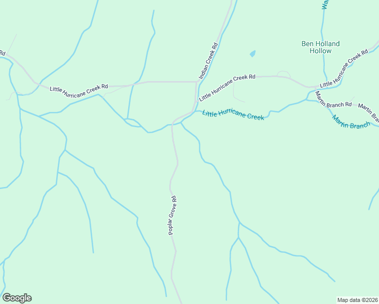 map of restaurants, bars, coffee shops, grocery stores, and more near 6976 Indian Creek Road in McEwen