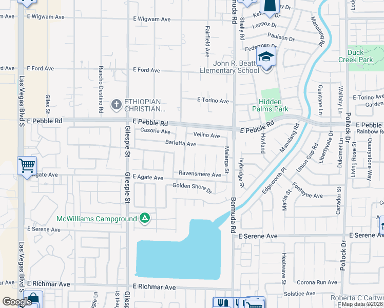 map of restaurants, bars, coffee shops, grocery stores, and more near 9027 Edenbridge Court in Las Vegas