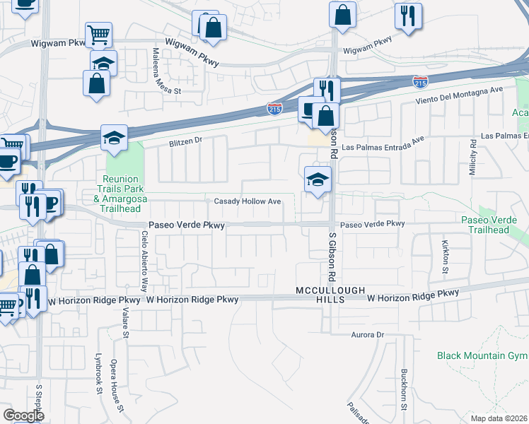 map of restaurants, bars, coffee shops, grocery stores, and more near 1072 Riddle Glen Street in Henderson