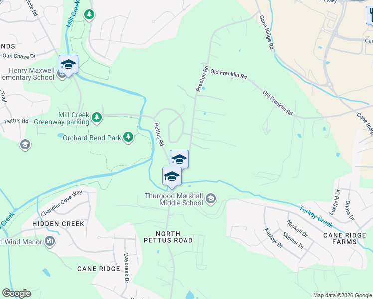 map of restaurants, bars, coffee shops, grocery stores, and more near 873 Preston Road in Nashville