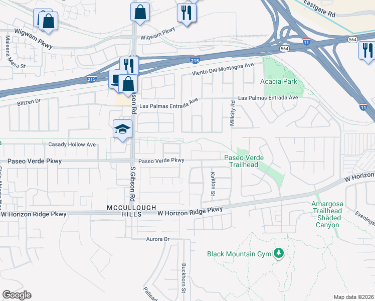 map of restaurants, bars, coffee shops, grocery stores, and more near 116 Ullapool Court in Henderson