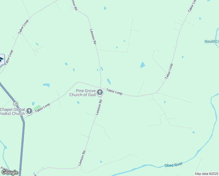 map of restaurants, bars, coffee shops, grocery stores, and more near 813 Tabor Loop in Crossville