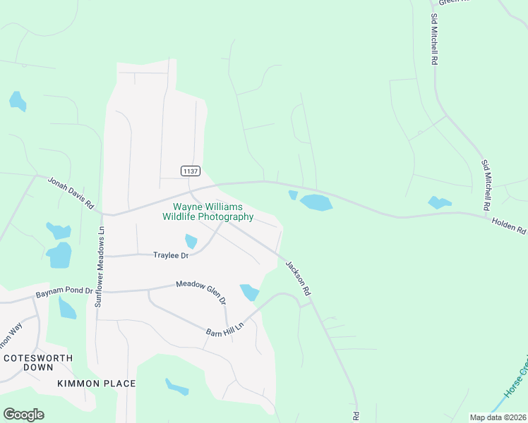 map of restaurants, bars, coffee shops, grocery stores, and more near 1642-1646 Holden Road in Youngsville