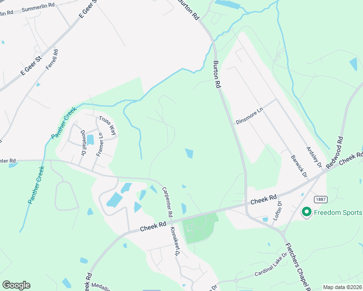 map of restaurants, bars, coffee shops, grocery stores, and more near 2621 Burton Road in Durham